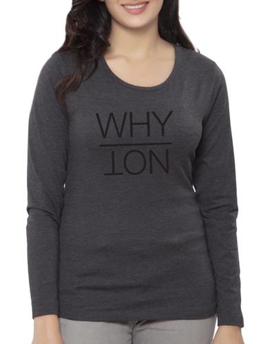 grey printed cotton tee - 14900845 - Very Small Image - 1