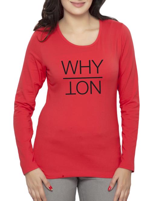 red printed cotton tee - 14900847 - Very Small Image - 1