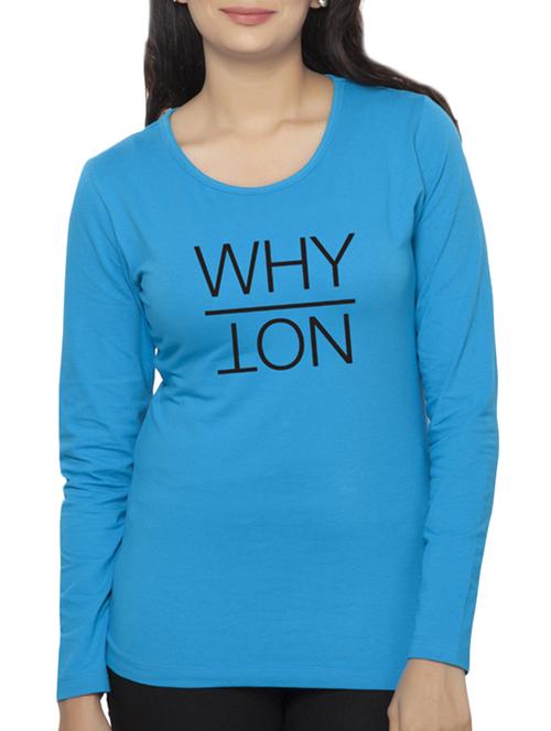 blue printed cotton tee - 14900848 - Very Small Image - 1