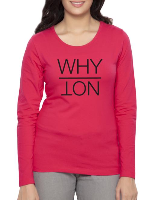 pink printed cotton tee - 14900849 - Very Small Image - 1