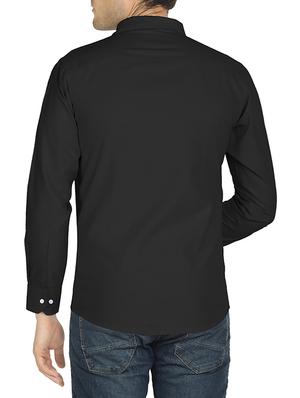 black cotton casual shirt - 14901096 - Standard Image - 3