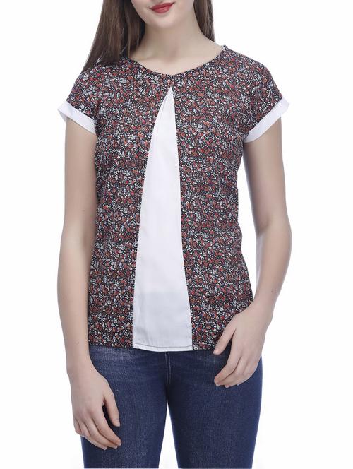 multicolored printed top - 14901373 - Very Small Image - 1