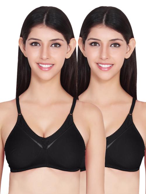 Set of 2 black solid bras - 14901433 - Standard Image - 1