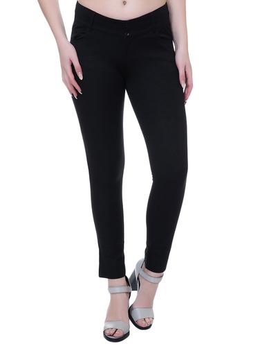 solid black flat front trouser - 14901724 - Very Small Image - 1