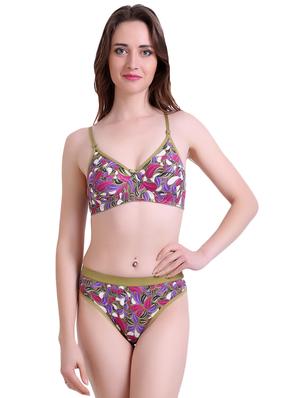 set of 2 multi colored bra and panty set - 14901739 - Standard Image - 2