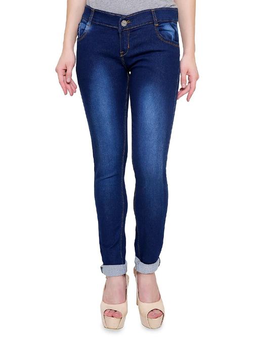 navy blue denim jeans - 14901860 - Standard Image - 1