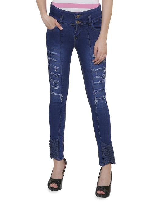 navy blue denim jean - 14901870 - Very Small Image - 1