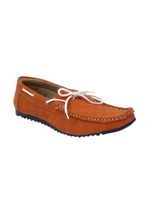 tan leatherette slip on loafer - 14902398 - Very Small Image - 1