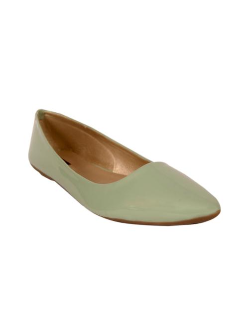 green patent slip on ballerina - 14902413 - Standard Image - 1