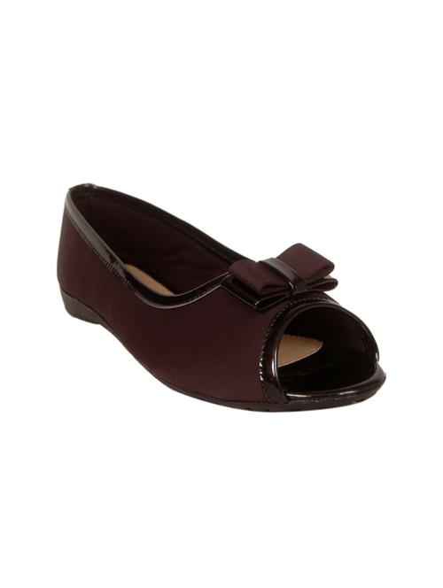 black faux leather slip on sandals - 14902417 - Standard Image - 1