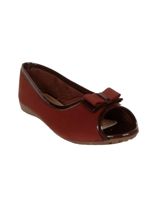 brown faux leather slip on sandals - 14902418 - Standard Image - 1