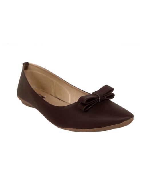 black faux leather slip on ballerina - 14902419 - Standard Image - 1