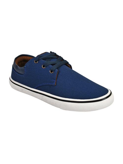 blue Canvas lace up sneaker - 14902638 - Very Small Image - 1
