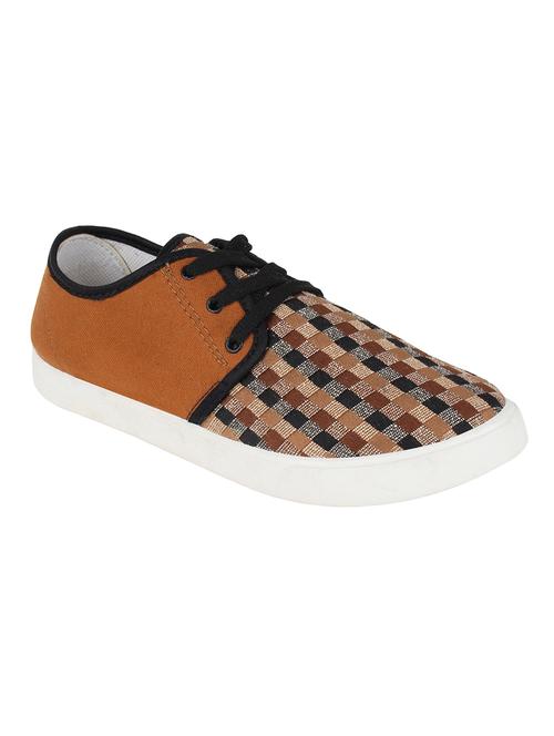 brown Canvas lace up sneaker - 14902643 - Very Small Image - 1