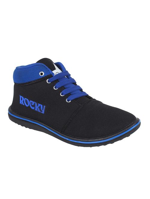 Black Canvas lace up sneaker - 14902645 - Very Small Image - 1