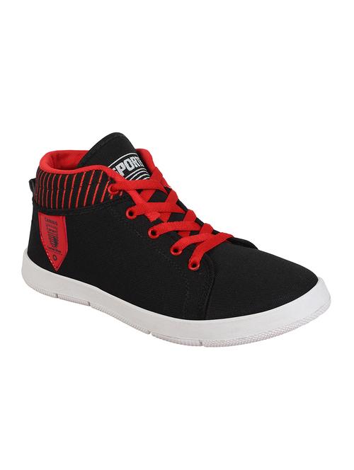 black Canvas lace up sneaker - 14902651 - Very Small Image - 1