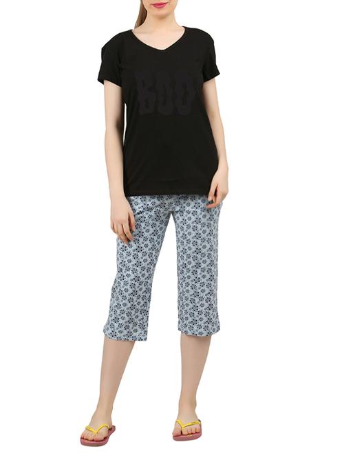 multi colored nightwear capri set - 14902706 - Very Small Image - 1