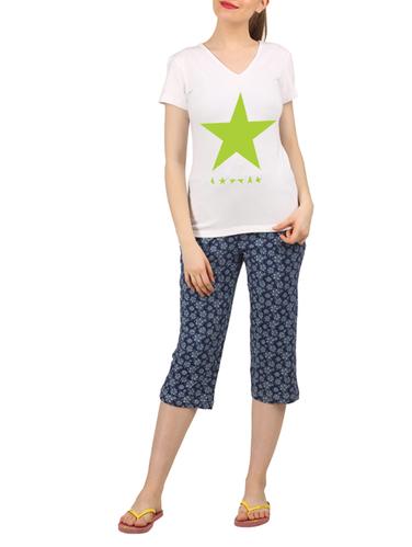 multi colored nightwear capri set - 14902731 - Very Small Image - 1