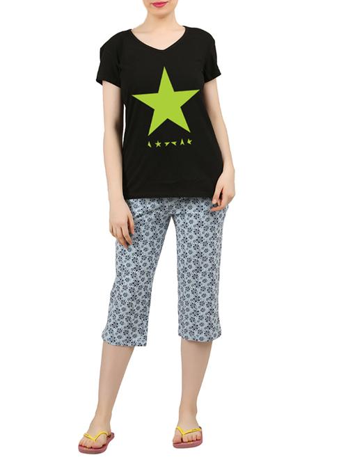 multi colored nightwear capri set - 14902733 - Very Small Image - 1