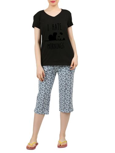 multi colored nightwear capri set - 14902742 - Very Small Image - 1