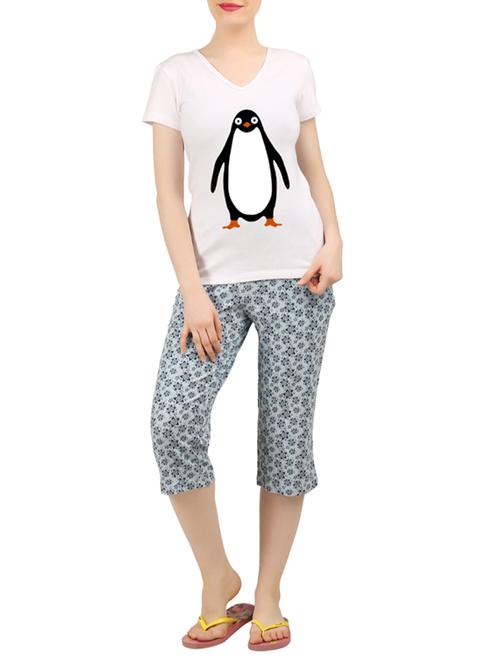 multi colored nightwear capri set - 14902820 - Very Small Image - 1
