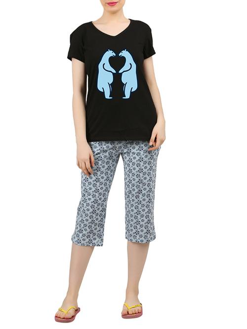 multi colored nightwear capri set - 14902832 - Very Small Image - 1