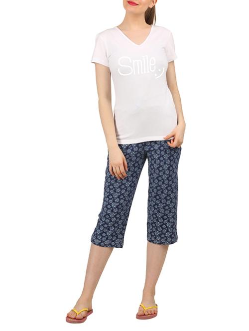 multi colored nightwear capri set - 14902857 - Very Small Image - 1