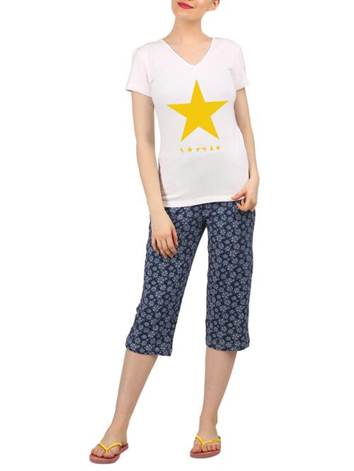 multi colored nightwear capri set - 14902866 - Very Small Image - 1