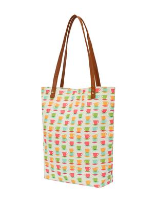 white canvas regular shopping bag - 14902951 - Standard Image - 4