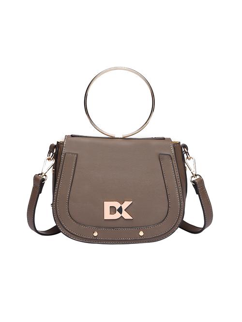 grey leatherette regular sling bag - 14902969 - Standard Image - 1