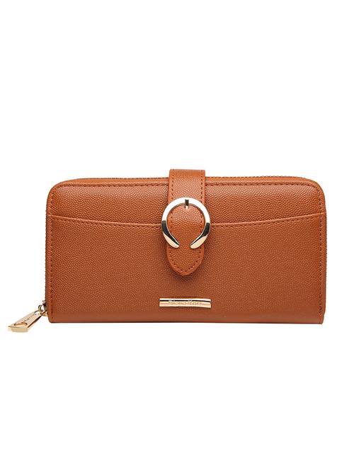 brown leatherette wallet - 14902976 - Standard Image - 1