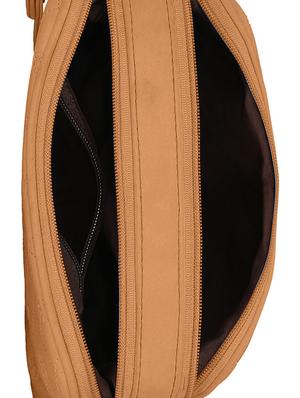 tan leatherette regular sling bag - 14903031 - Standard Image - 3