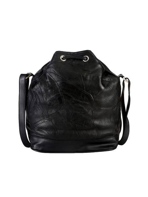 black leather regular sling bag - 14903241 - Very Small Image - 1