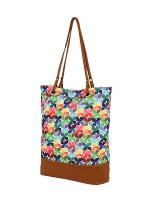multi colored canvas regular tote - 14903383 - Standard Image - 4