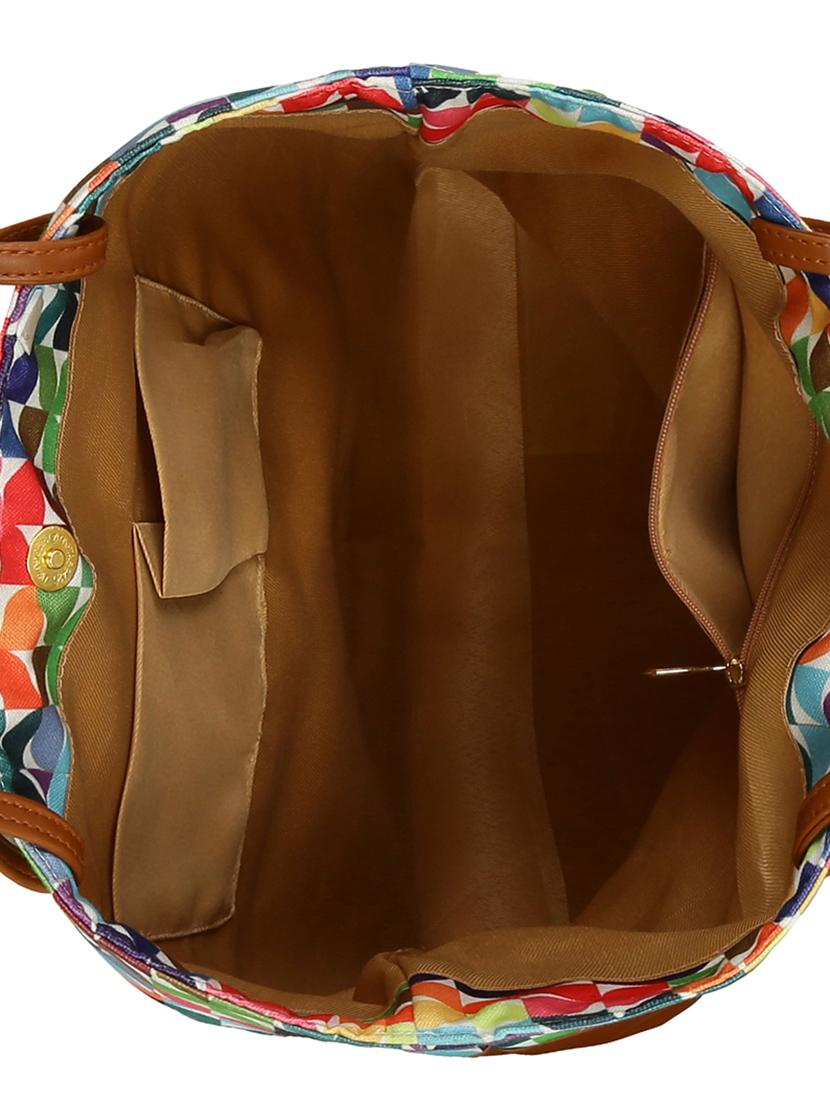 multi colored canvas regular tote - 14903383 - Zoom Image - 3