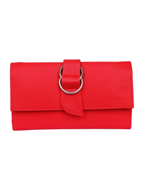 red leatherette (pu) ethnic clutch - 14903415 - Standard Image - 1