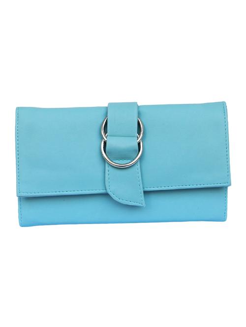 blue leatherette (pu) ethnic clutch - 14903416 - Standard Image - 1