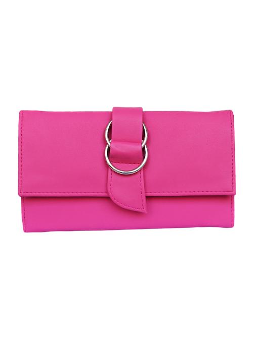 pink leatherette (pu) ethnic clutch - 14903417 - Standard Image - 1