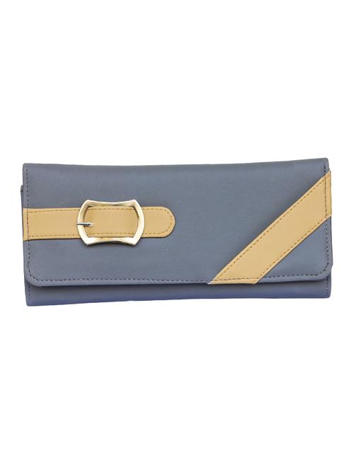 grey leatherette (pu) ethnic clutch - 14903424 - Standard Image - 1