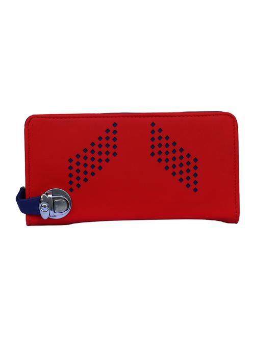 red leatherette clutch - 14903430 - Standard Image - 1