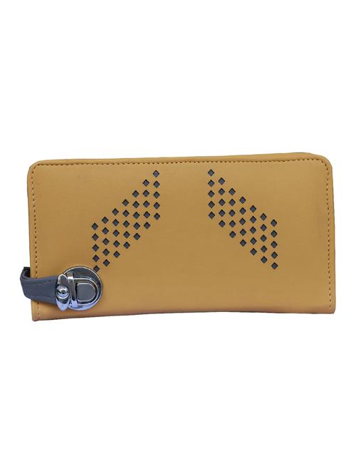 beige leatherette clutch - 14903433 - Standard Image - 1