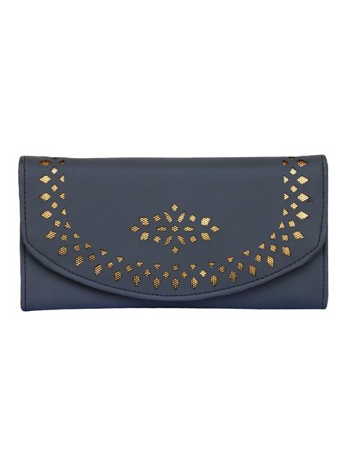 grey leatherette clutch - 14903443 - Standard Image - 1