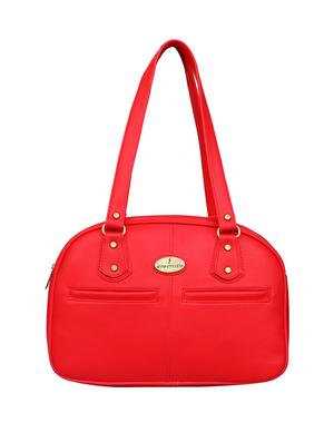 red leatherette regular handbag - 14903444 - Standard Image - 1