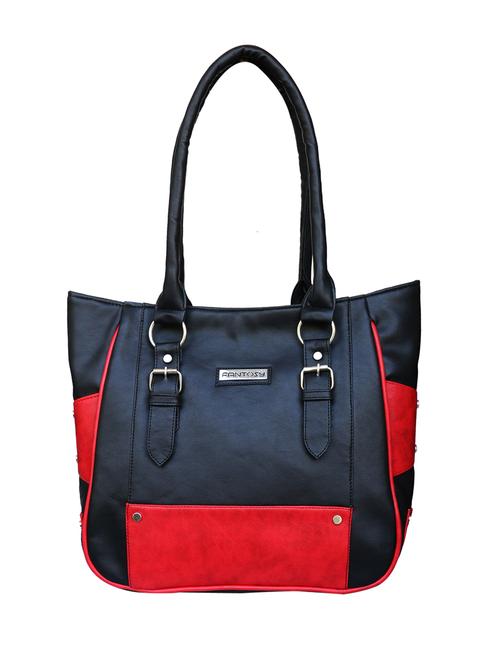 black leatherette regular handbag - 14903450 - Standard Image - 1