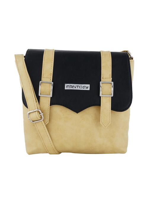 black leatherette regular sling bag - 14903490 - Standard Image - 1