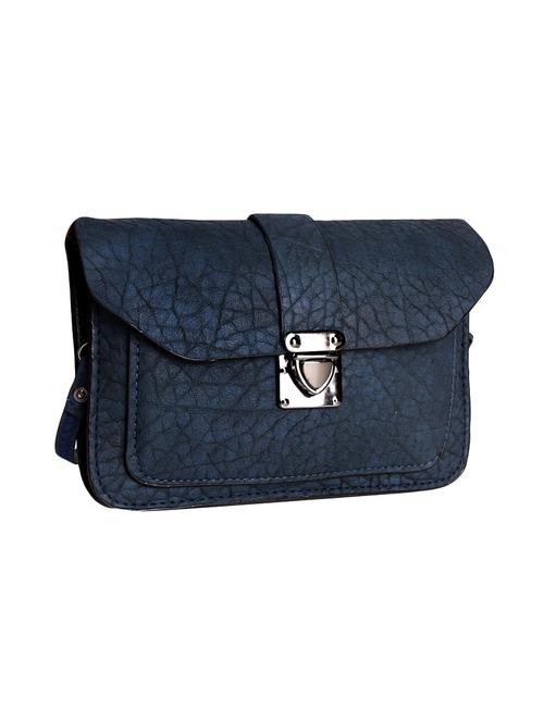 blue leatherette regular sling bag - 14903560 - Very Small Image - 1