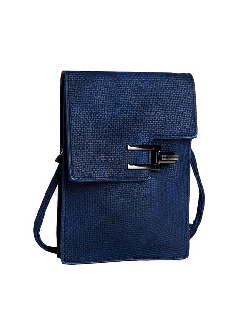 blue leatherette regular sling bag - 14903565 - Very Small Image - 1