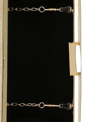 gold metal box clutch - 14903580 - Standard Image - 3