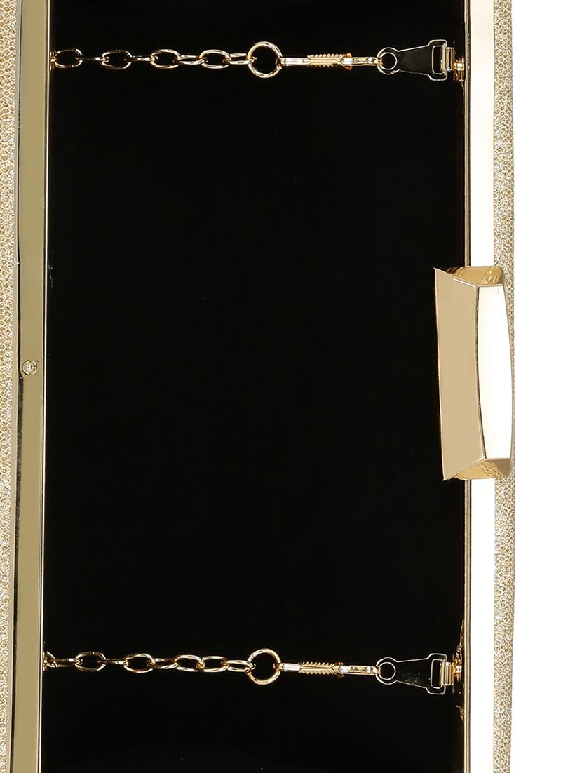 gold metal box clutch - 14903580 - Zoom Image - 3