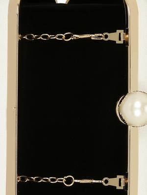 white metal box clutch - 14903583 - Standard Image - 3